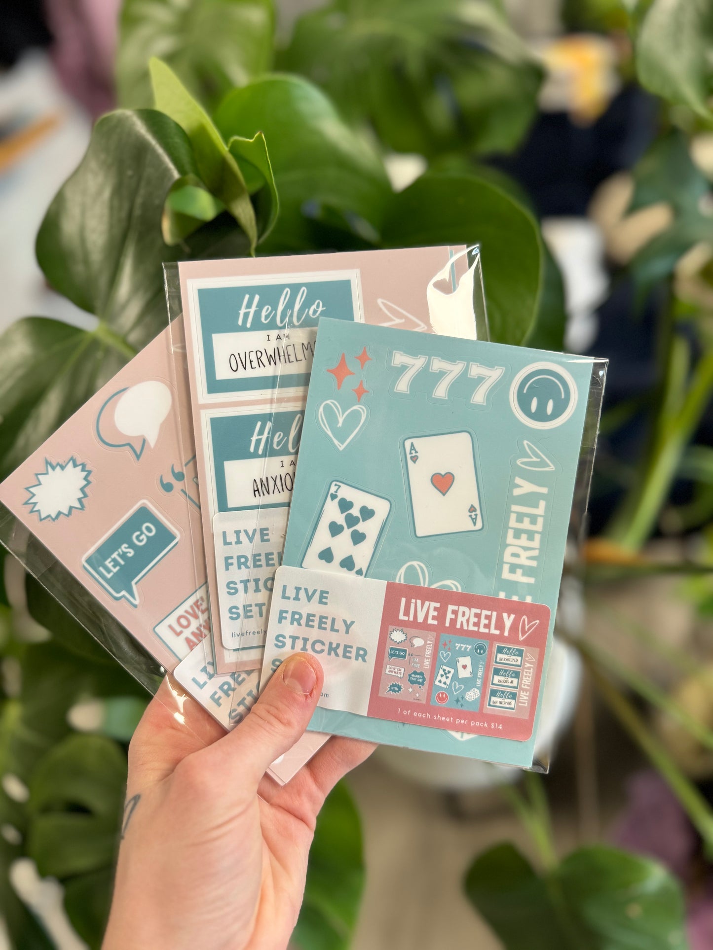Live Freely Sticker Sheet Set